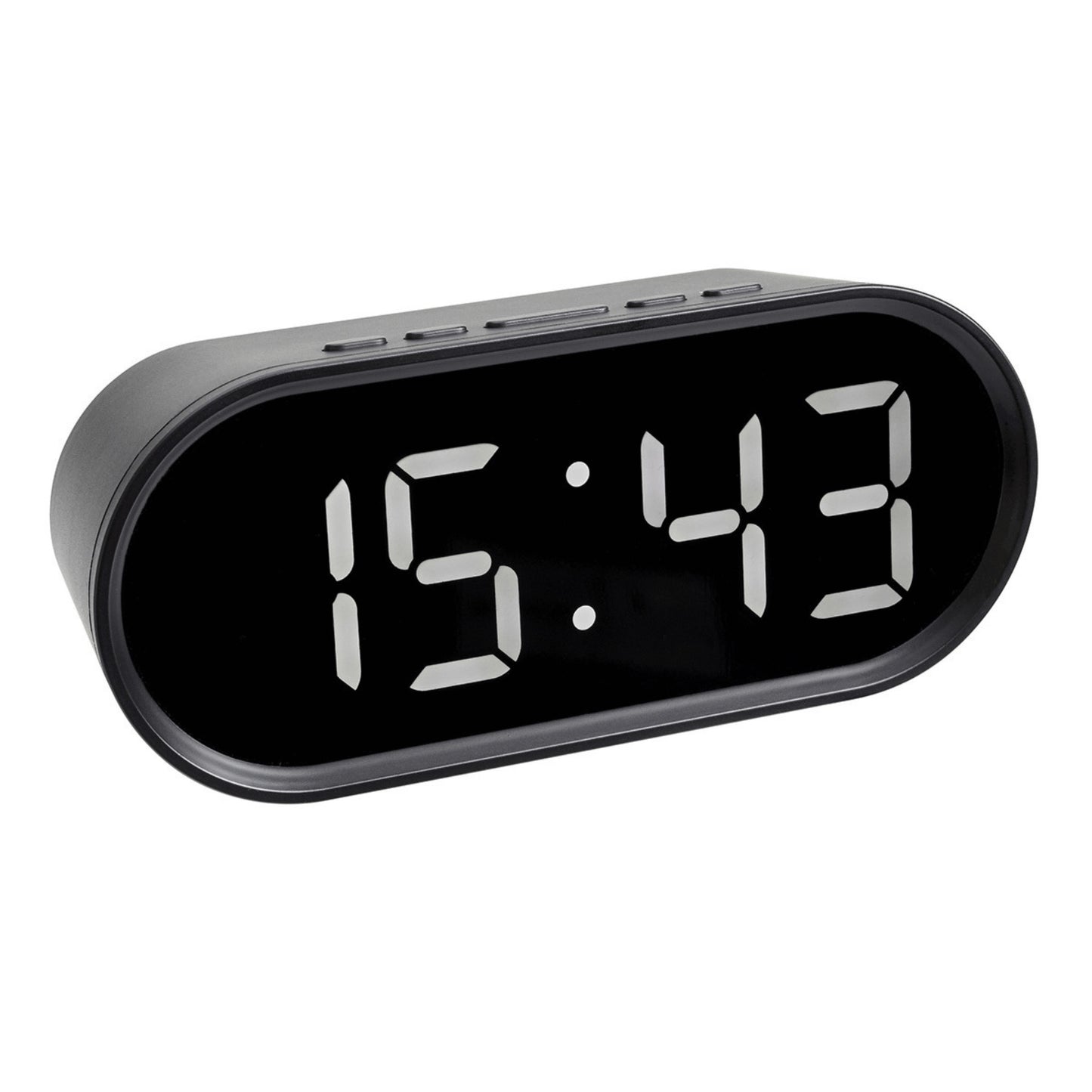 TFA Germany Large LED Digital Alarm Clock with Thermometer, 15cm